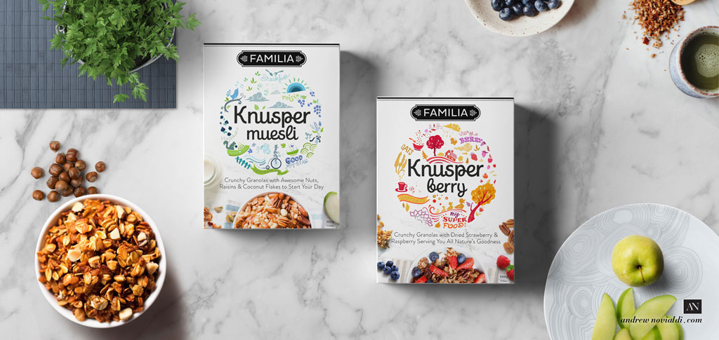 Knusper Organic Granola Breakfast Granola Healthy Modern Packaging