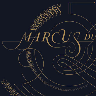 Marcus du Sautoy's 50th Birthday Greeting Mathematics Ornamental Rim Pattern Circular Fourishing Design