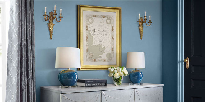 Not All Those Who Wander Are Lost - Tolkien's Quote on Middle Earth Classical Ivory Parchment Map Lettering Interior Design