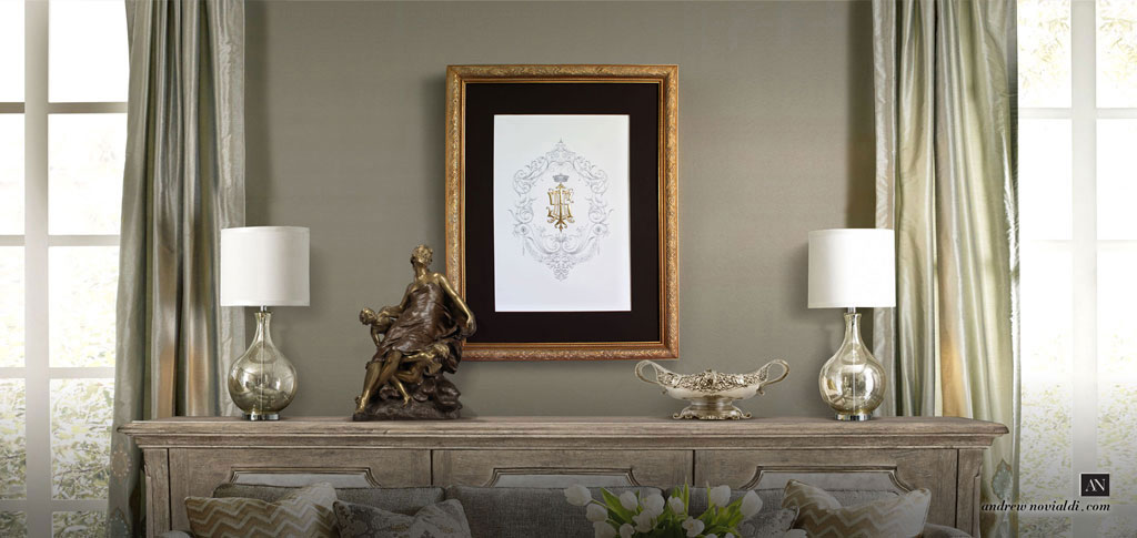 I S E H Monogram Sumptuous Elegant Custom Family Royal Seal