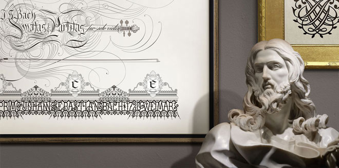 Bach Sonatas and Partitas for Solo Violin Ornament Design Bernini Christ Salvator Mundi Design