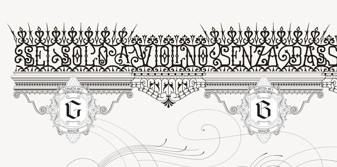 Bach Sonatas and Partitas for Solo Violin Ironwork Design Extravagant Ornaments Design