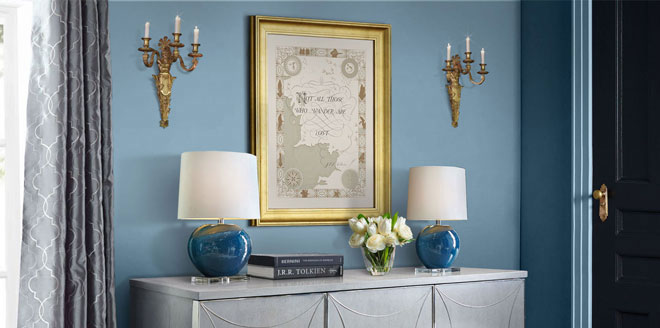 Not All Those Who Wander Are Lost - Tolkien's Quote on Middle Earth Classical Ivory Parchment Map Lettering Interior Design