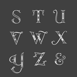Novialdi Dropcap no. 1 Inspired from Modern Didot Display Typeface