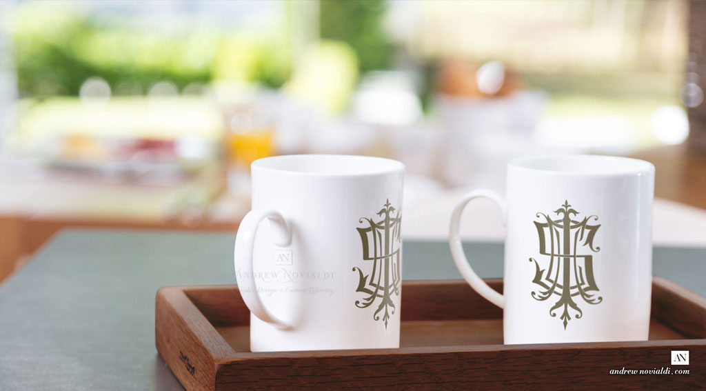 I S E H Monogram Mugs for Couples Tea Coffee Breakfast