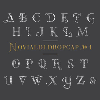 Novialdi Dropcap No. 1 Lettering Font Typography